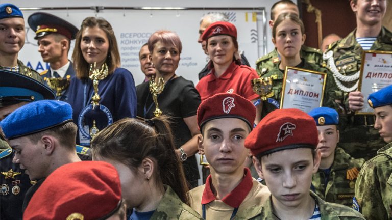 Russia Embeds Military-Style Training and Ideology in Education System