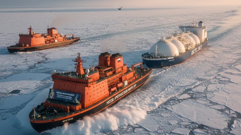 Russia Begins Arctic LNG Shipping Trials Using Nuclear-Powered Icebreakers